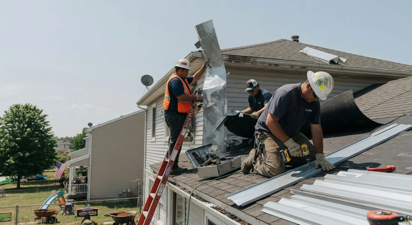 Storm Damage Metal Roof Repair in Grand Rivers, KY